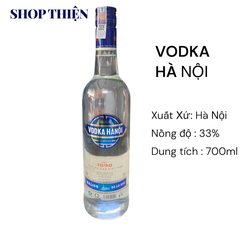 Vodka Hà Nội Halico 700ml 33% - Chính Hãng 100% - SHOP THIỆN