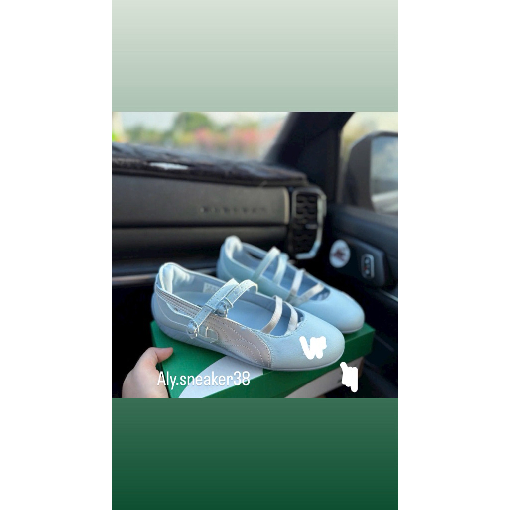 [HÀNG SC_SẴN] Giày thể thao Sneaker Ballet màu xanh pastel Speed.cat ballet màu xanh, Giày ballet bú