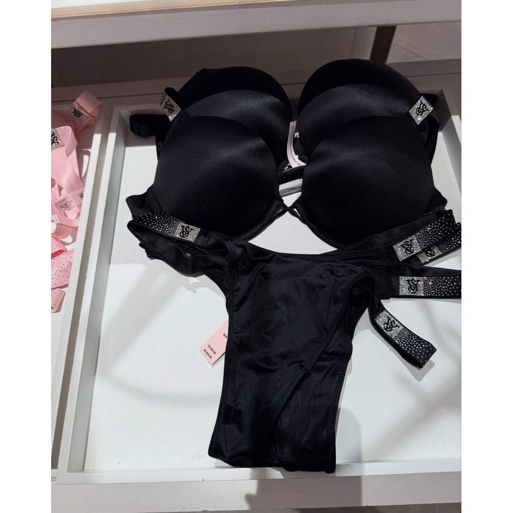 Moomoocos - Áo ngực Victoria’s Secret Very Sexy Shine Strap Smooth Push-Up Bra