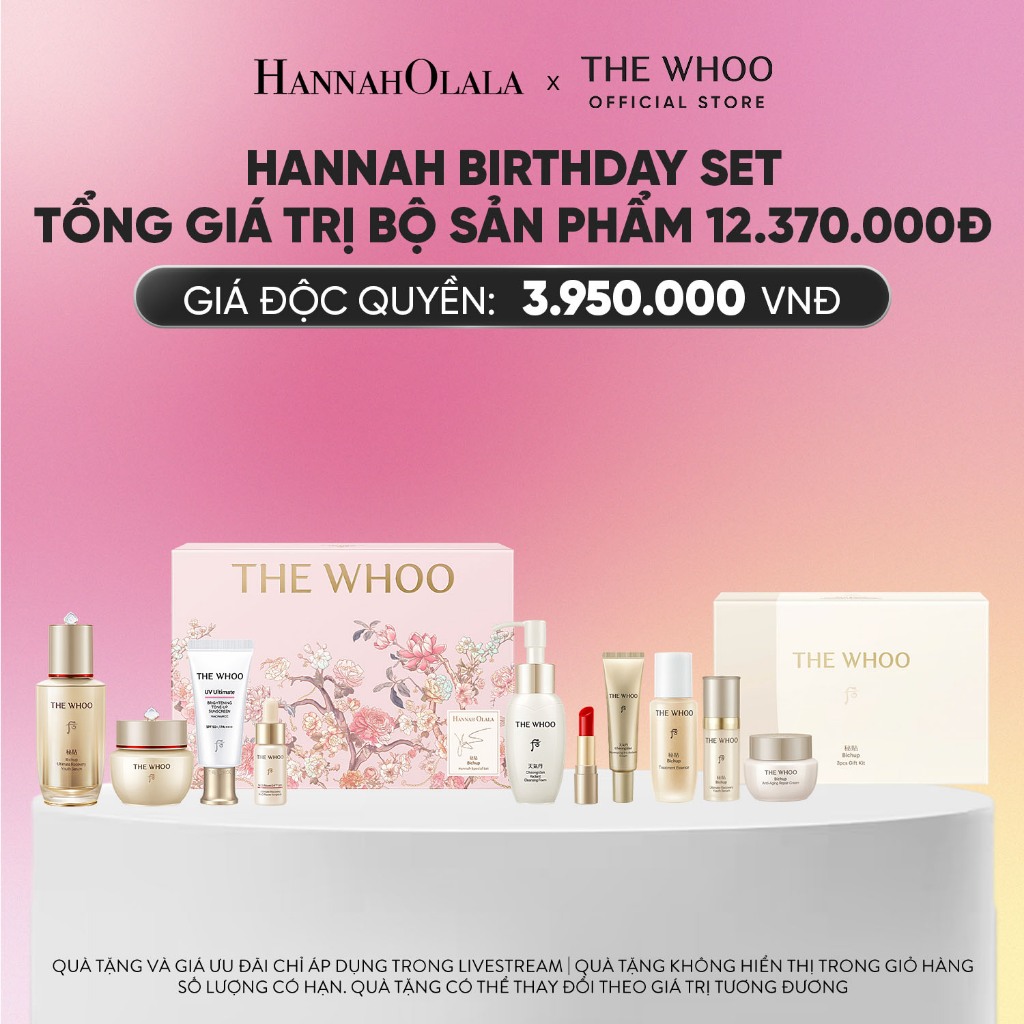 Hannah Olala x Whoo x Bộ tinh chất Bichup Ultimate Recovery Youth Serum