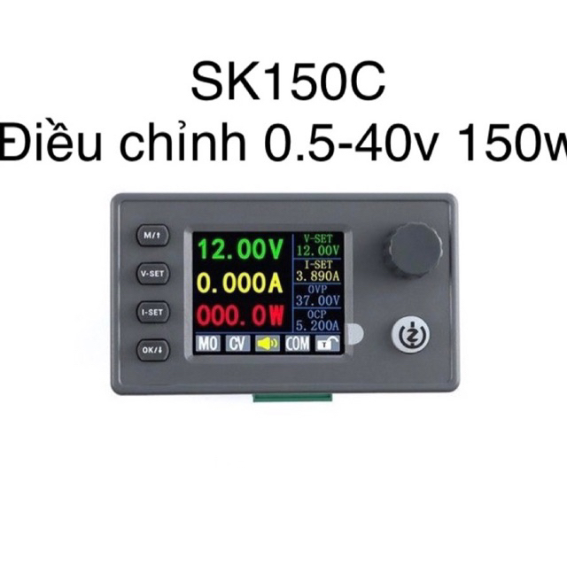 Bộ điều chỉnh điện áp SK150C 0,5-40v 150w, có mạch nâng áp đầu vào