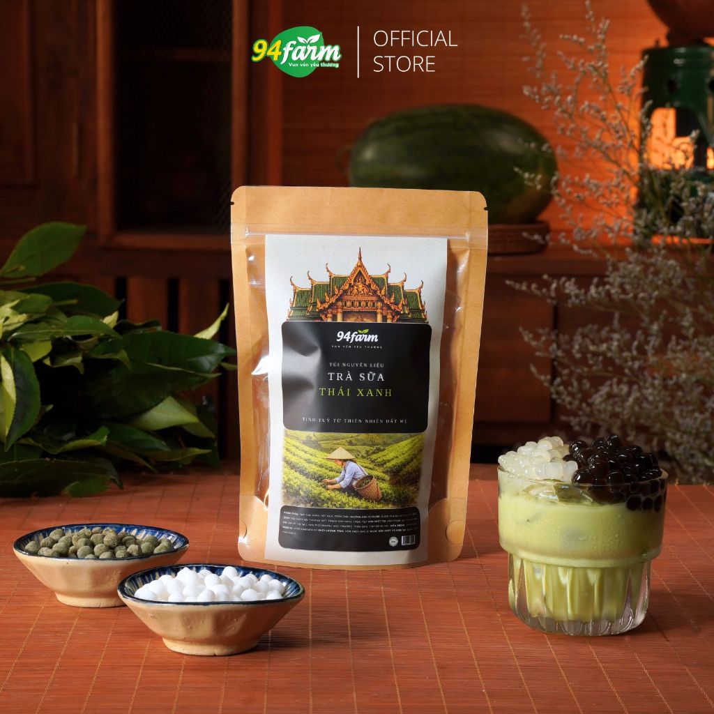 [1 set pha 5 ly] Trà sữa trân châu 94farm Tự chọn Topping