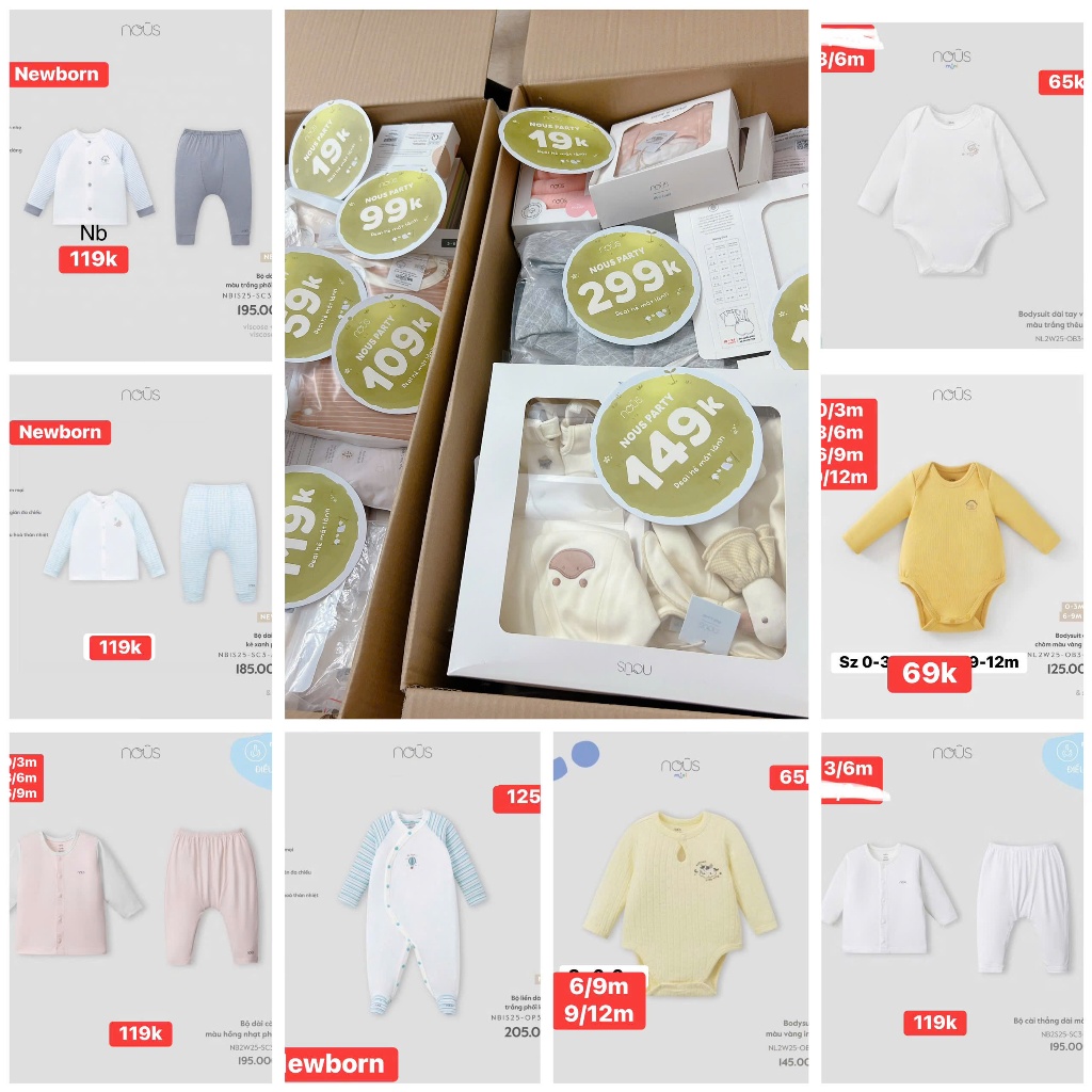 [NOUS PARTY 2026] Sale quần áo Nous party newborn - 3 tuổi
