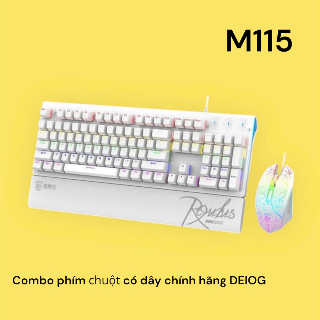 COMBO Phím chuột có dây deiog M115