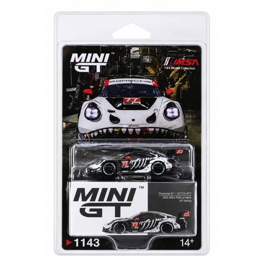 Hobby Store xe mô hình Mini GT Porsche 911 GT3 Racing Skeleton #1143