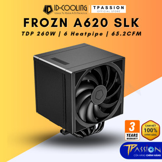 Tản nhiệt khí CPU ID-Cooling FROZN A620 SLK Black - Chính hãng, 2 quạt PWM, 6 ống đồng, TDP 260W