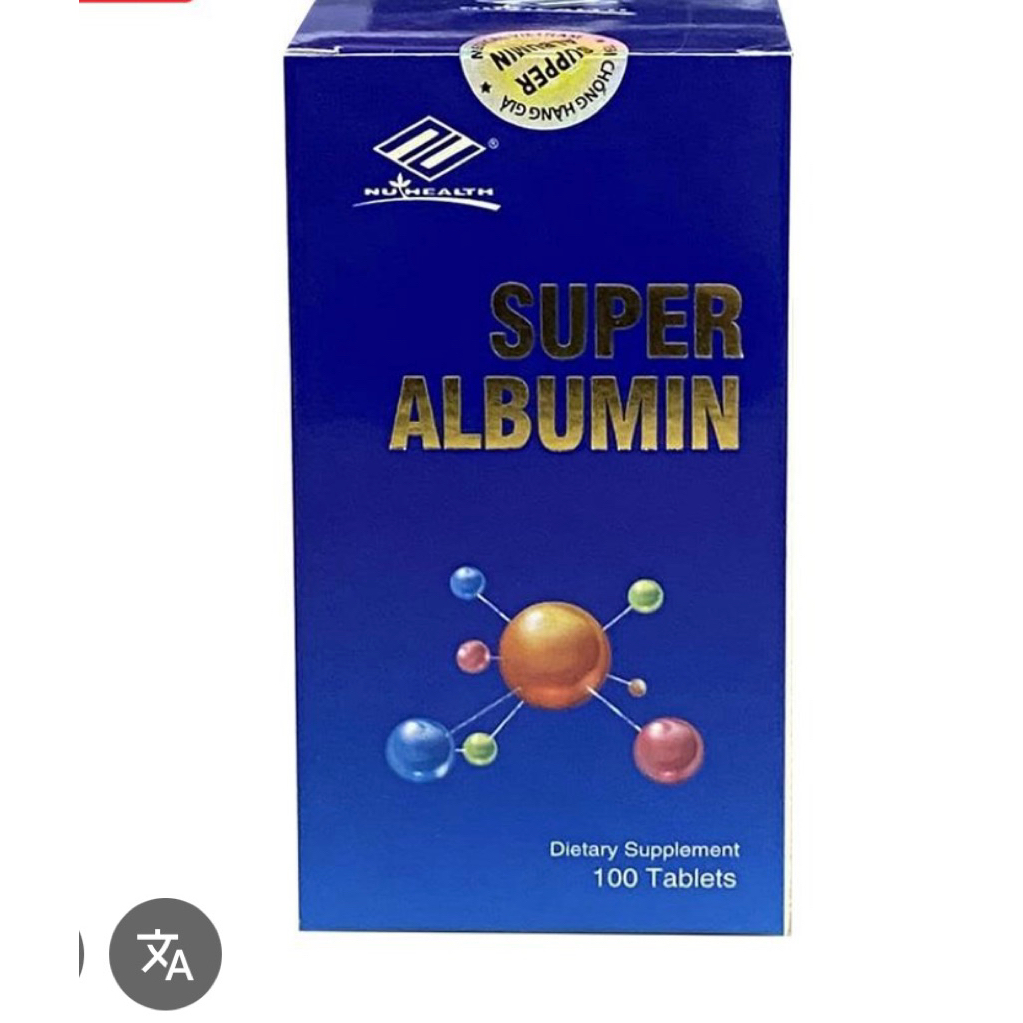 Viên uống SUPER ALBUMIN lọ 100 viên giúp tăng cường miễn dịch,tăng cường chức năng gan