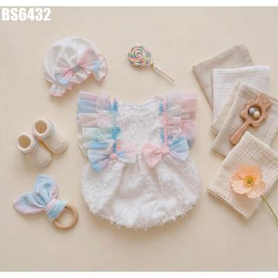 Đồ Body Voan Ombre Cầu Vồng Bodysuit Bé Gái Sơ Sinh 1 2 Tuổi MINTSCLOSET Mint's Closet - BS6432