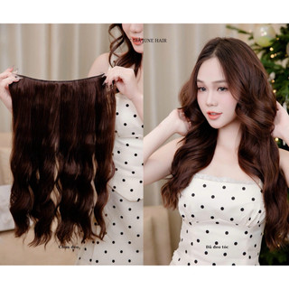 JUNEHAIR Tóc kẹp chữ v chất liệu tơ hàn 45p