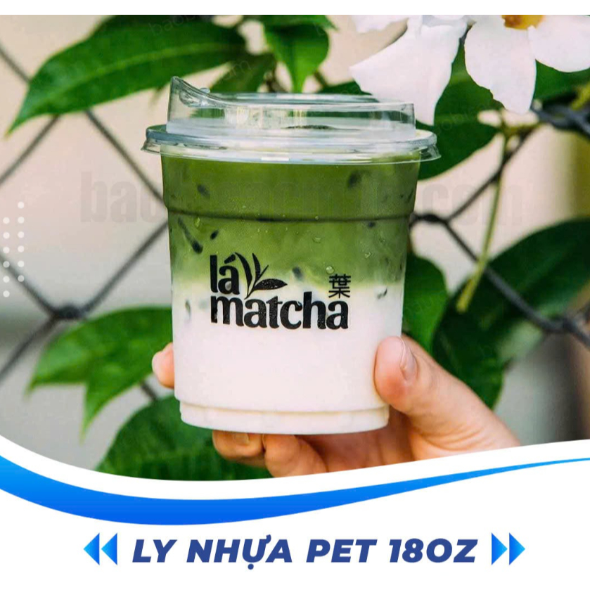 COMBO 50 LY NHỰA PET LÙN 500ML18oz & 650ML 22oz KÈM NẮP UỐNG TRỰC TIẾP