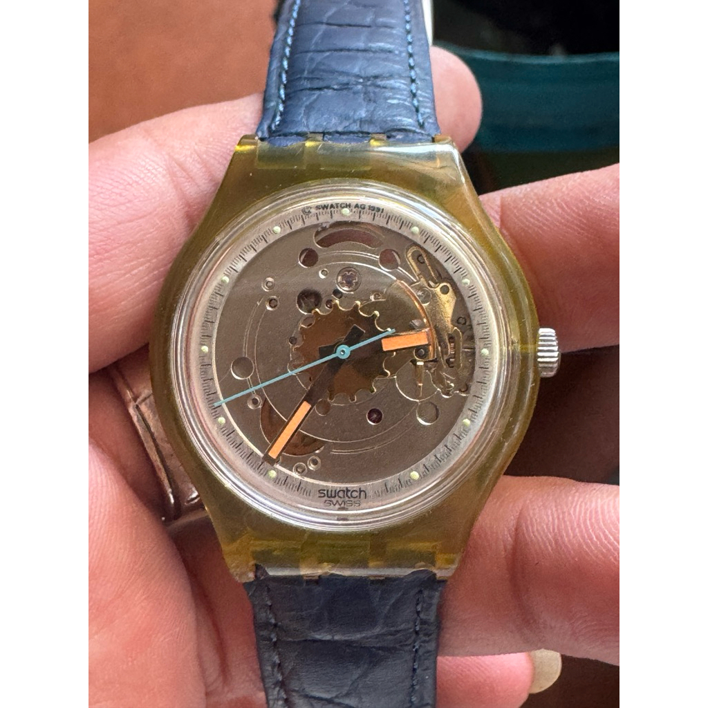 đồng hồ 2hand thương hiệu swatch swiss chạy máy cơ automatic size mặt 36mm dành cho nam