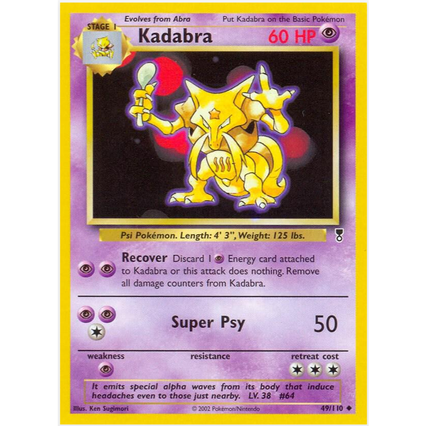 [Thẻ bài Pokemon TCG]  Kadabra - 49/110 - Uncommon
