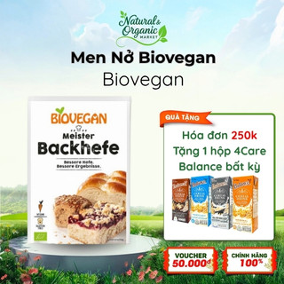Men Nở Hữu Cơ Cao Cấp Biovegan 7g Giúp Bánh Nở Xốp, Thơm Ngon Chuẩn Tiệm - Natural Market