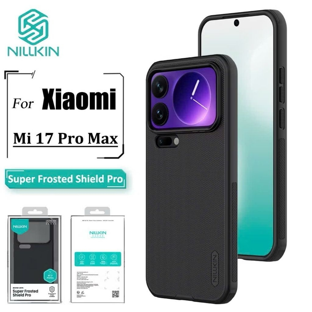 Ốp lưng Cho Xiaomi Mi 17 Pro Max Mi 15T 14 Ultra K90 Nillkin Frosted Shield Pro PC chống vân tay