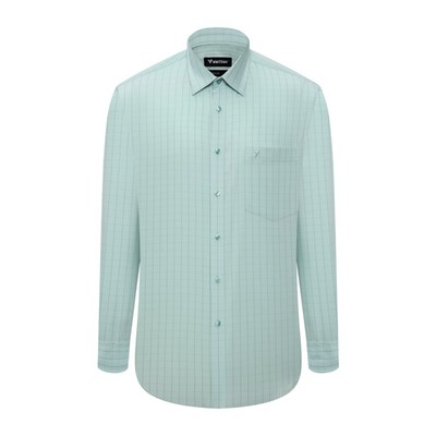 Áo sơ mi dài tay vạt tròn VIETTIEN vải Polyester form REGULAR VT00000652