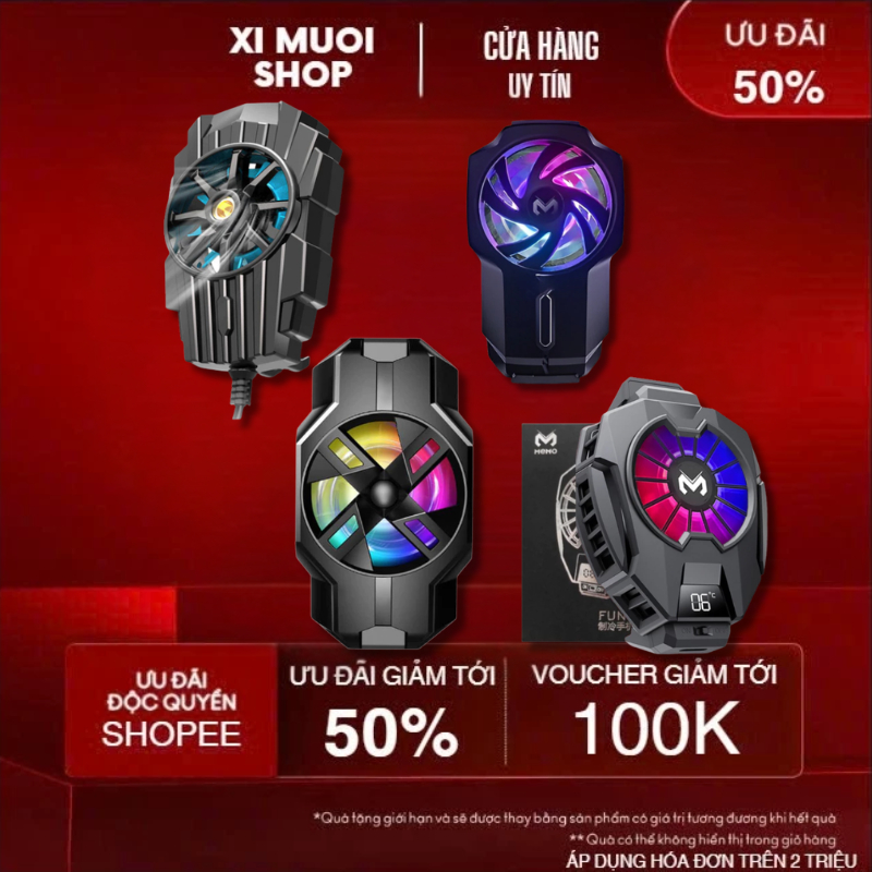 Quạt tản nhiệt smartphone DL05 G6 FL05 S3 chơi game không bị nóng máy
