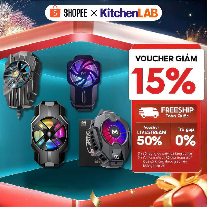 Quạt tản nhiệt mini điện thoại DL05 G6 FL05 S3 phụ kiện game thủ mobile