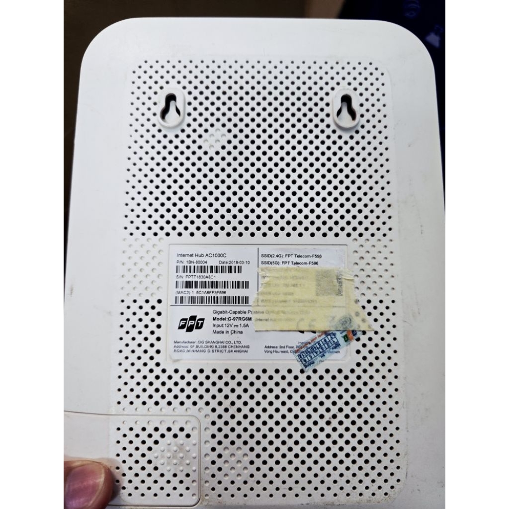 [Thanh lý] Bộ Phát Wifi F.P.T AC1000C Băng Tần Kép 2.4G & 5G - Cắm Dây Là Chạy (Đã Cài Bridge) Kèm N