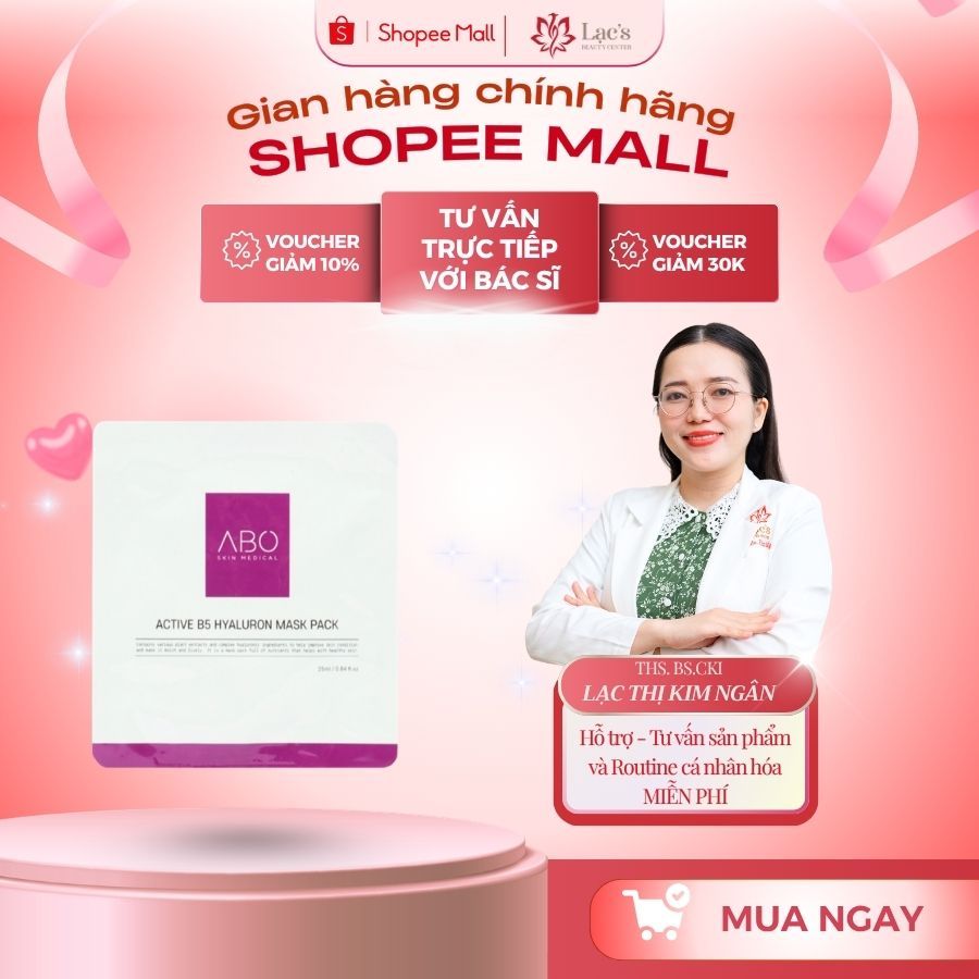MẶT NẠ CẤP ẨM PHỤC HỒI - ABO ACTIVE B5 HYALURON MASK 25ML