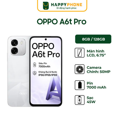 Điện Thoại Oppo A6T Pro (8GB/128GB) - Hàng chính Hãng, Nguyên Seal
