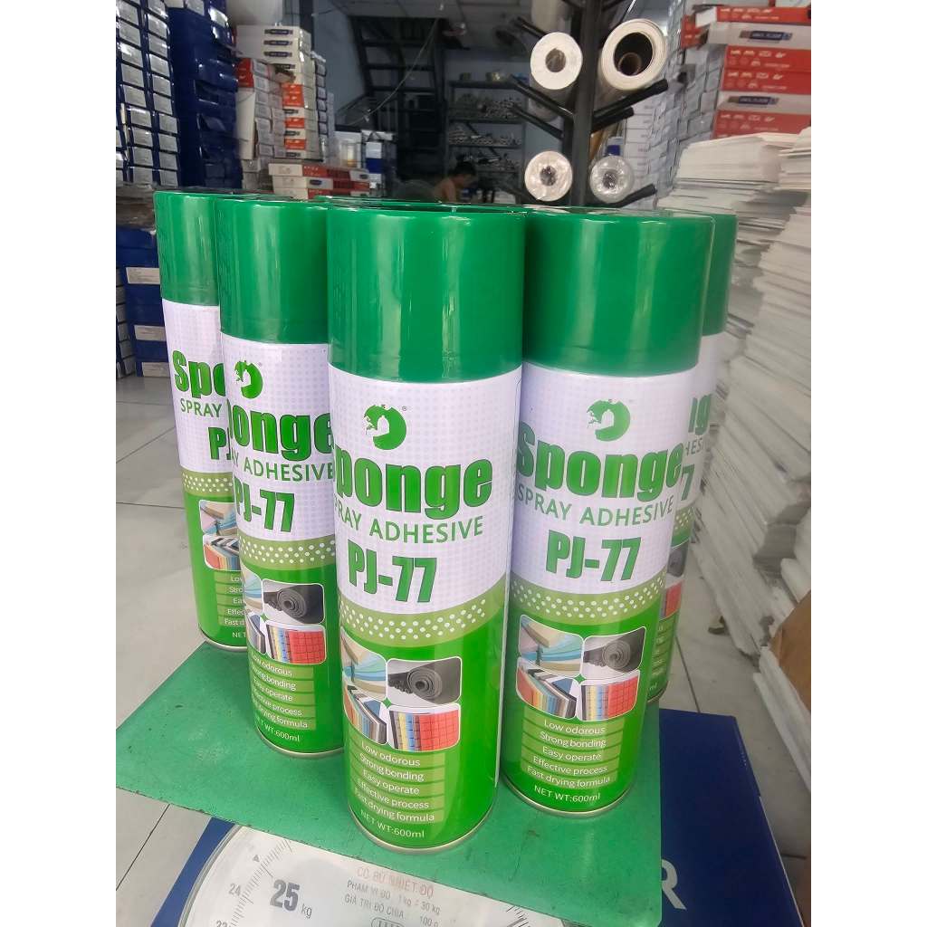(TPHCM) 10 CHAI KEO XỊT DÁN XỐP PJ77 - 10 CHAI KEO XỊT ĐA NĂNG - 10 CHAI KEO XỊT DÂN DỤNG PJ77