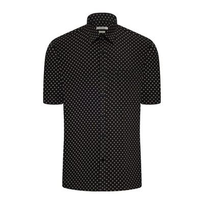 Áo sơ mi ngắn tay vạt ngang VIETTIEN SMART CASUAL vải Hoa hồng form REGULAR VT00000659