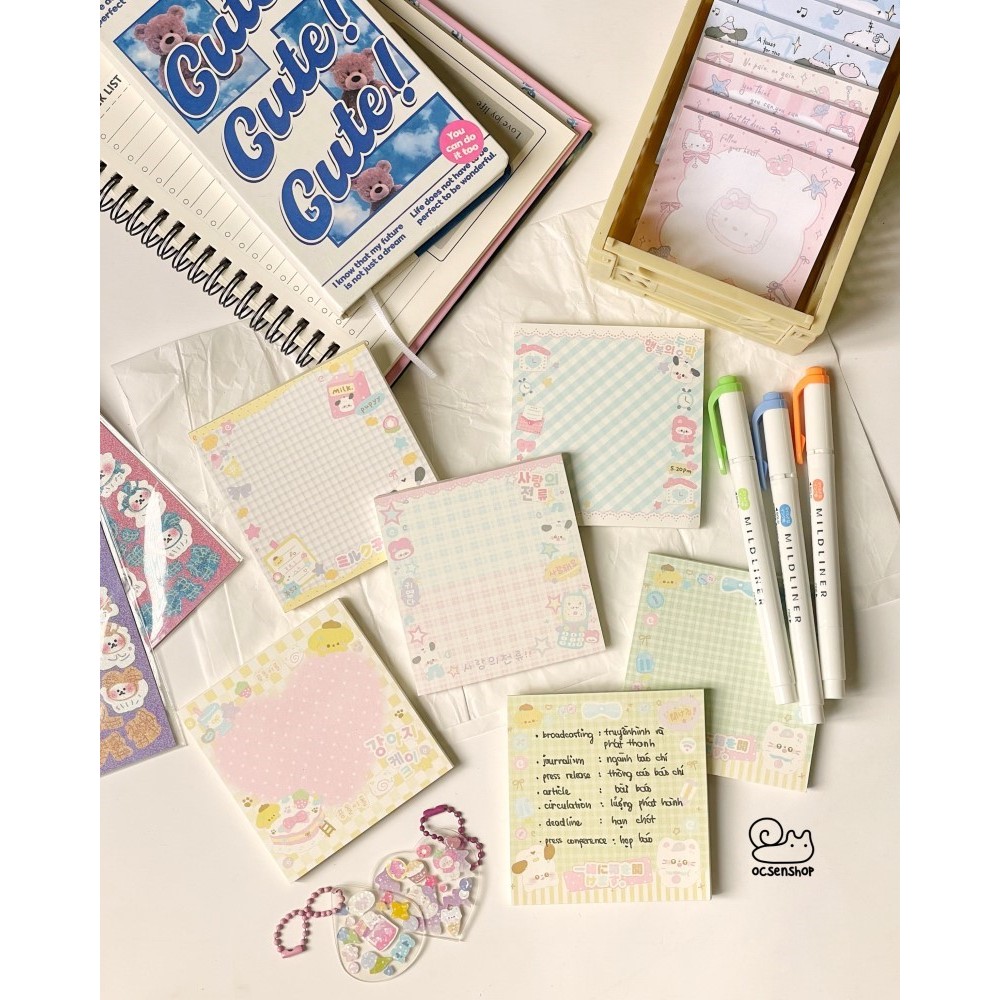 Note Sanrio cartoon (8,2x8,2cm)