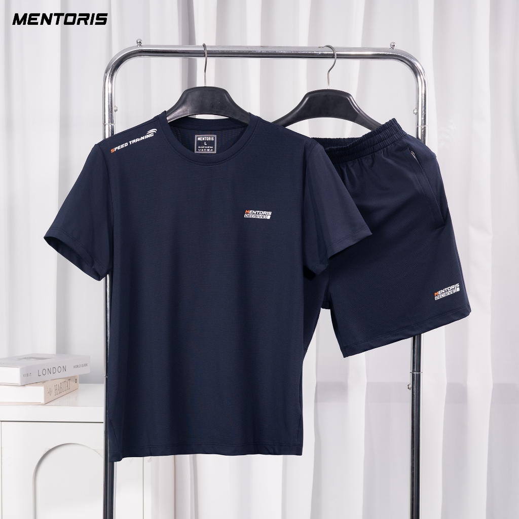 [MUA 1 TẶNG 1] Bộ Đồ Nam Thể Thao Cao cấp Mentoris, Chất Thun Lạnh Co Giãn Thoáng Mát, Thấm Hút Mồ H