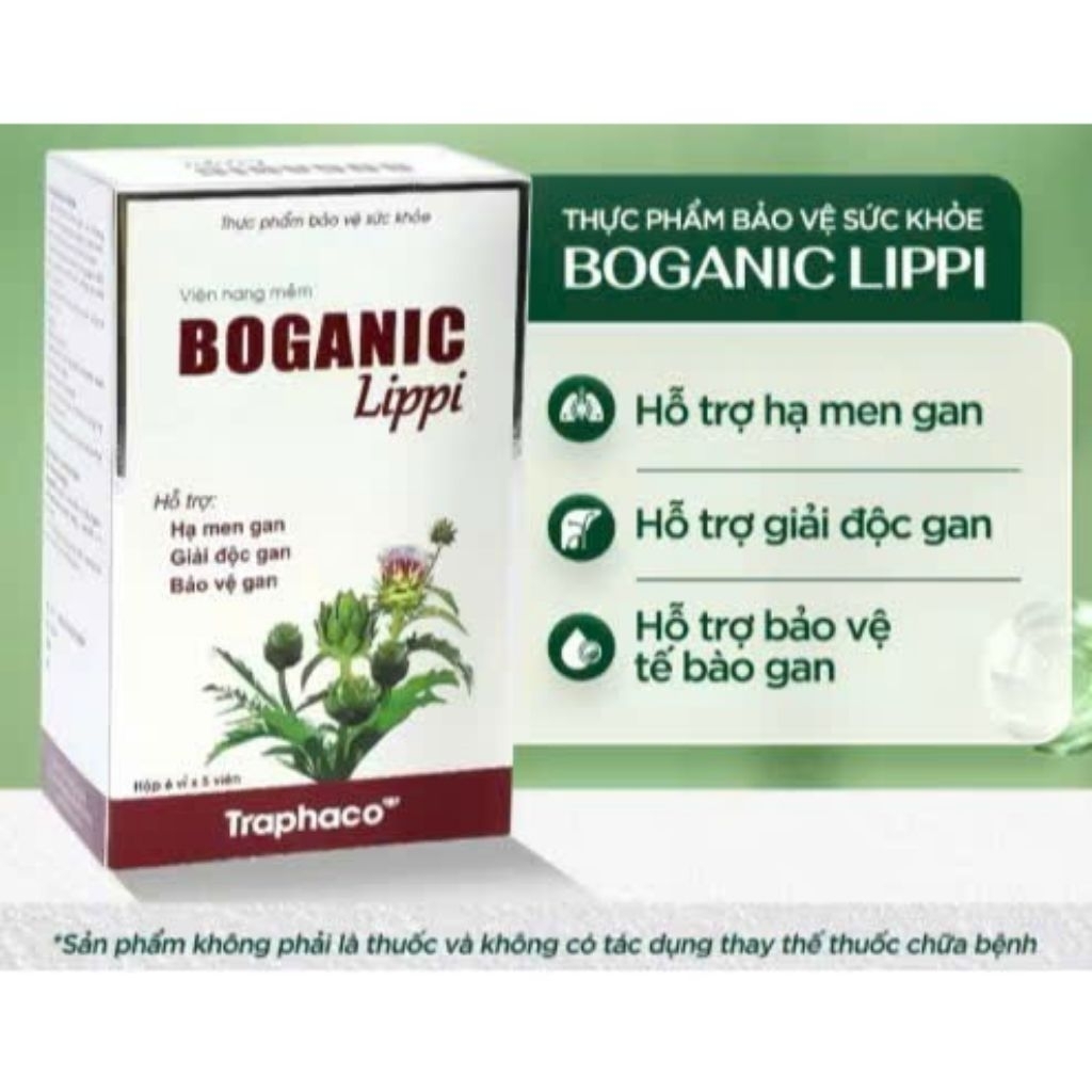 BOGANIC LIPPI - Hỗ trợ bảo vệ gan , giải độc gan , hạ men gan