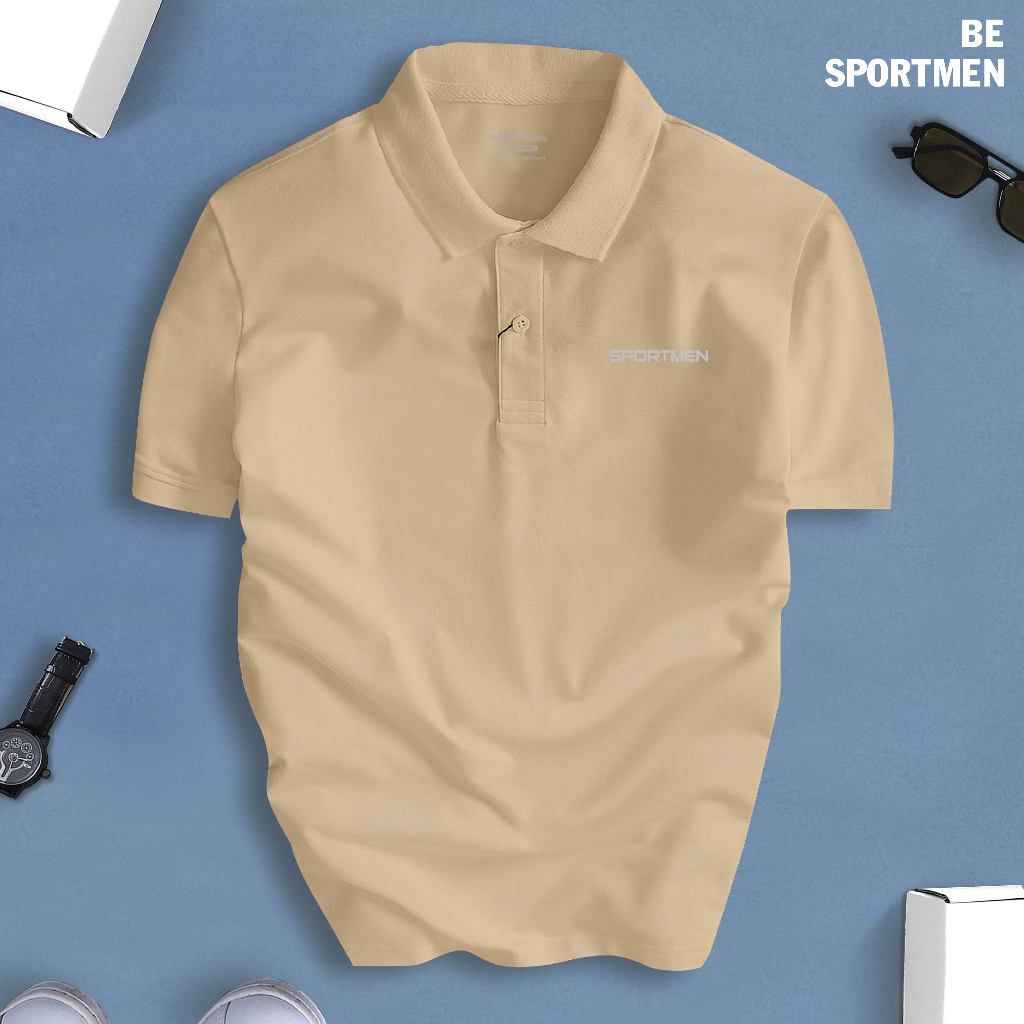 Áo polo nam SPORTMEN cổ bẻ BASIC CVC vải cá sấu sang trọng, lịch lãm, thoáng mát - POLOUTFIT