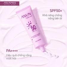 Kem chống nắng Asun nâng tone màu tím nhạt