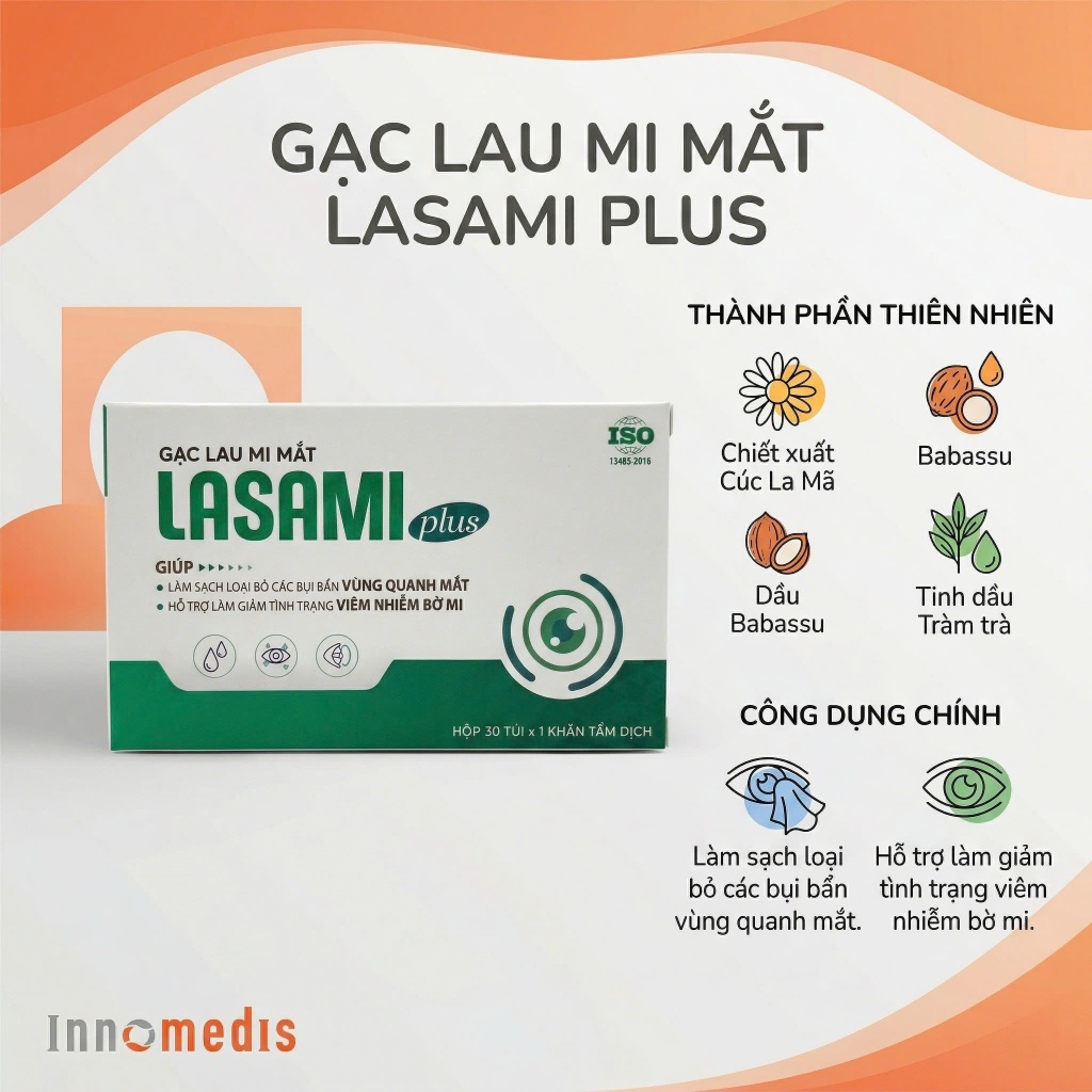 Gạc Lau Mắt Lasami Plus Mới