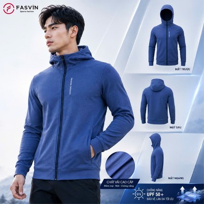 Áo khoác chống nắng nam Fasvin AN26701.HN thiết kế tản nhiệt chống nắng chống nóng tốt