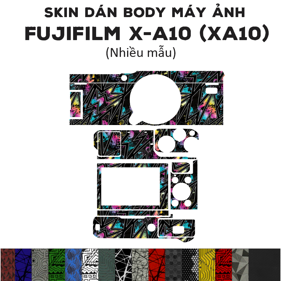 Skin 3M dán Fujifilm X-A10 (xa10) (Nhiều mẫu) | Miếng film dán bảo vệ body máy ảnh Fuji XA10 chống t
