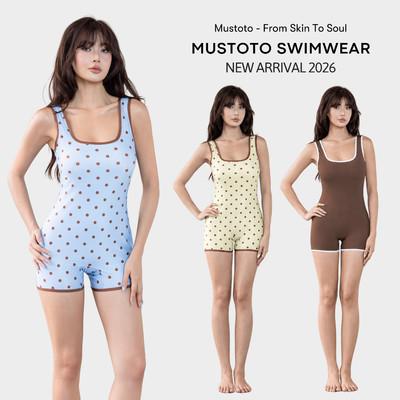 [NEW 2026] MUSTOTO Đồ Bơi Liền Thân Nữ Dáng Short Bodysuit Tôn Dáng Co Giãn 4 Chiều Chống Nắng (MS07)
