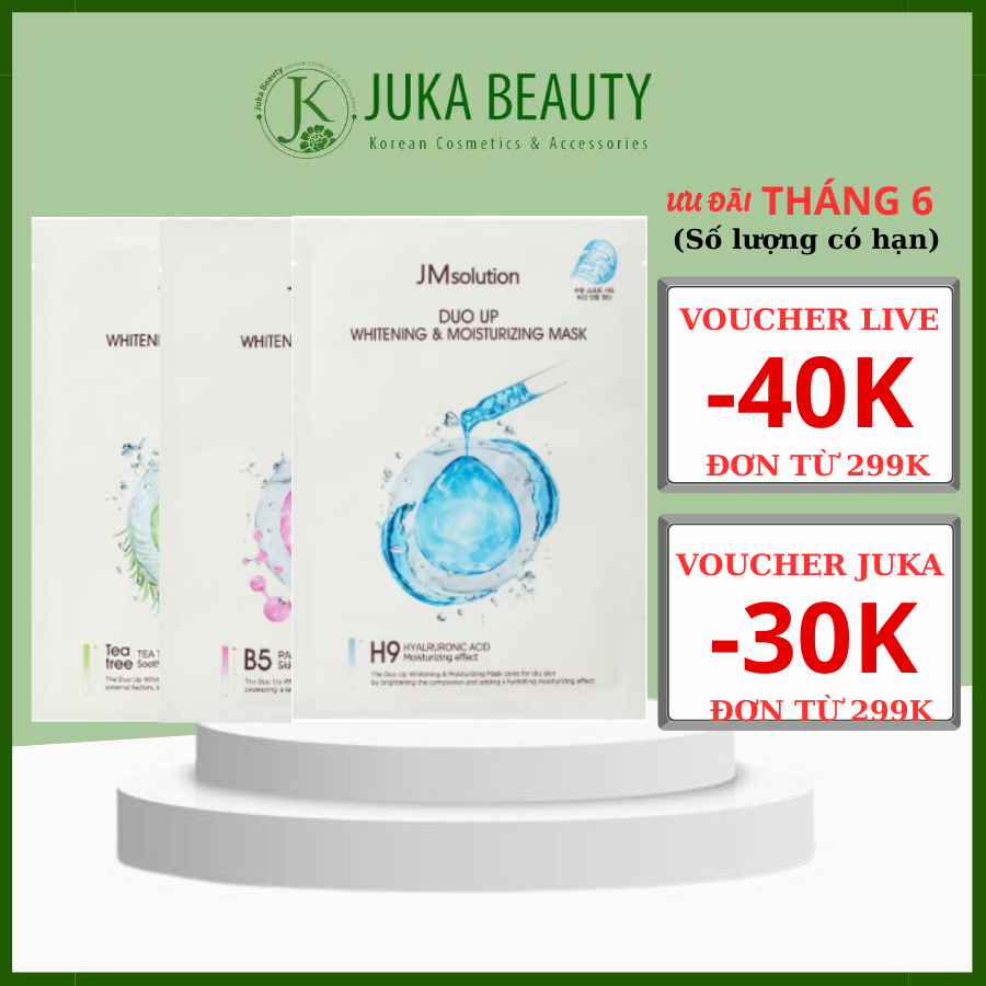 (GIAO ĐƠN TỪ 4 MASK) Mặt nạ giấy JMsolution Duo Up Mask 30ml