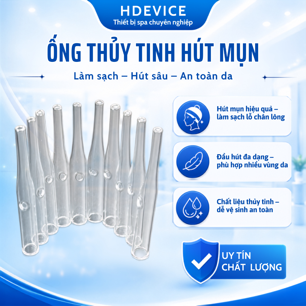 Ống Hút Mụn Thuỷ Tinh