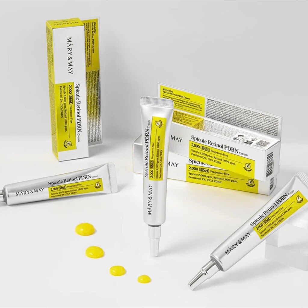 H16_ Kem dưỡng PDRN Spicule Retinol Mary&May Spicule Retinol PDRN Cream 15g