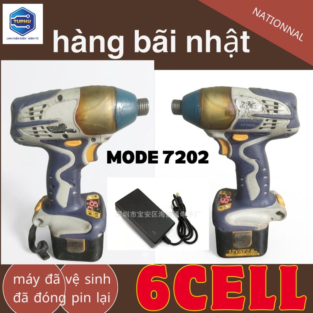 khoan vít NATIONAL Mode; EZ 7202 Đời cao có ngắt lực điện tử, có chỉnh nhanh chậm