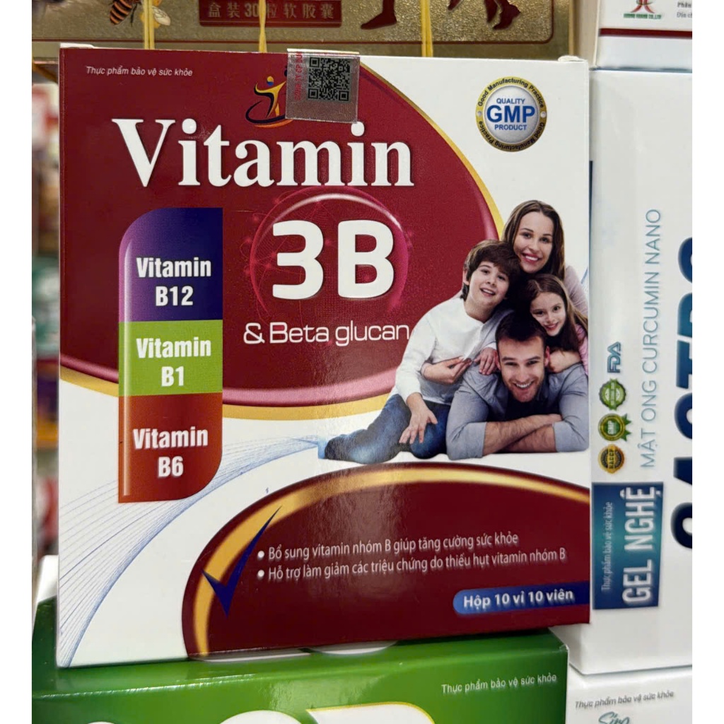 Viên uống Vitamin 3B & BETA GLUCAN -  HỘP 100 viên