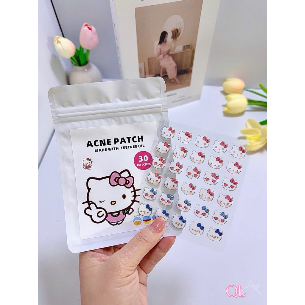 Miếng dán mụn hoạt hình che khuyết điểm thâm, trứng cá, nhờn Gumihoo1
