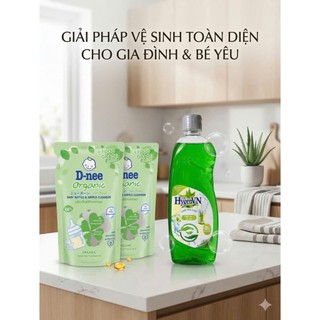 Nước Rửa Bình Sữa Dnee Thái Lan Dung Tích Mới 550ml