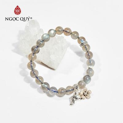 Vòng tay đá Xà cừ tự nhiên phối charm - Mẫu VC1049 - Ngọc Quý