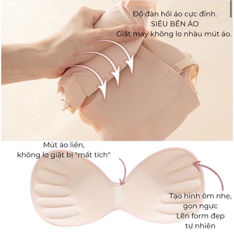 Áo ngực không viền su đúc chui đầu BRABOX BRA68 | BigBuy360 - bigbuy360.vn