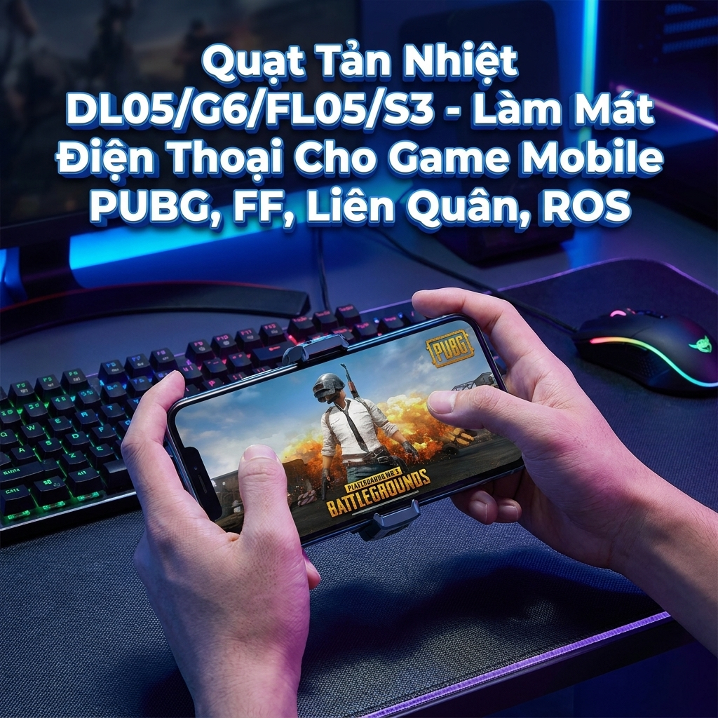 Quạt Làm Mát Điện Thoại DL05 G6 FL05 S3 Dùng Cho Android iPhone Chơi Game Ổn Định