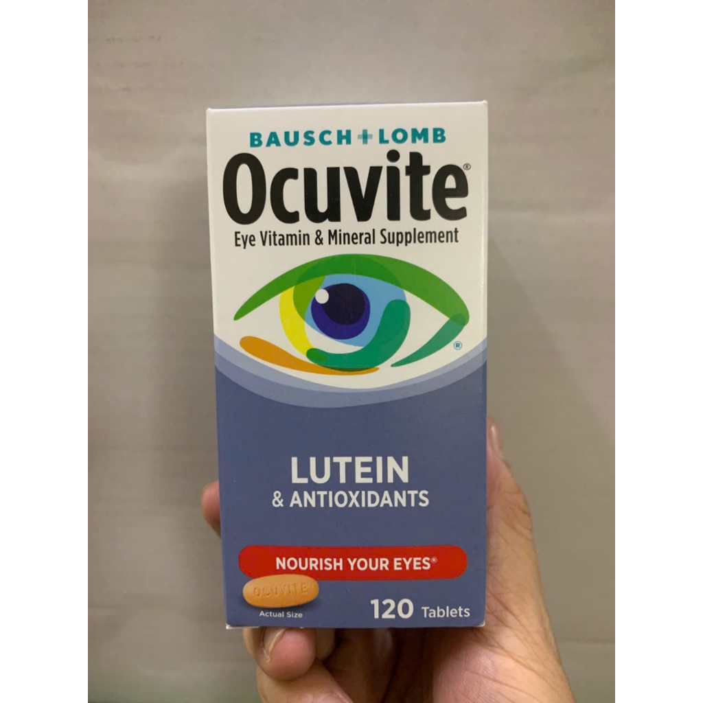 date 5/27 - Viên Uống Bổ Mắt Ocuvite Lutein chai 120 viên của Mỹ