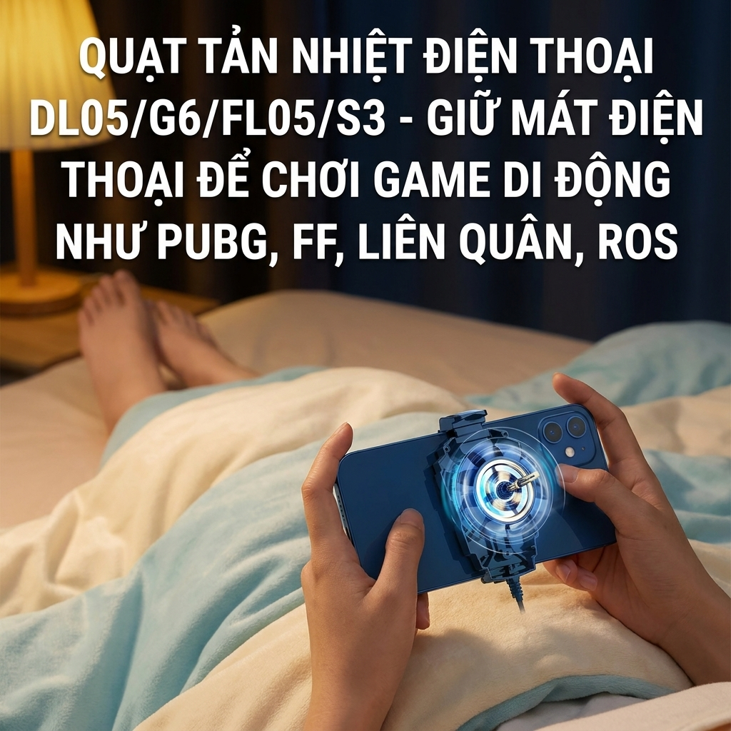 Quạt Tản Nhiệt Gaming Phone DL05 G6 FL05 S3 Dành Cho PUBG Free Fire Liên Quân