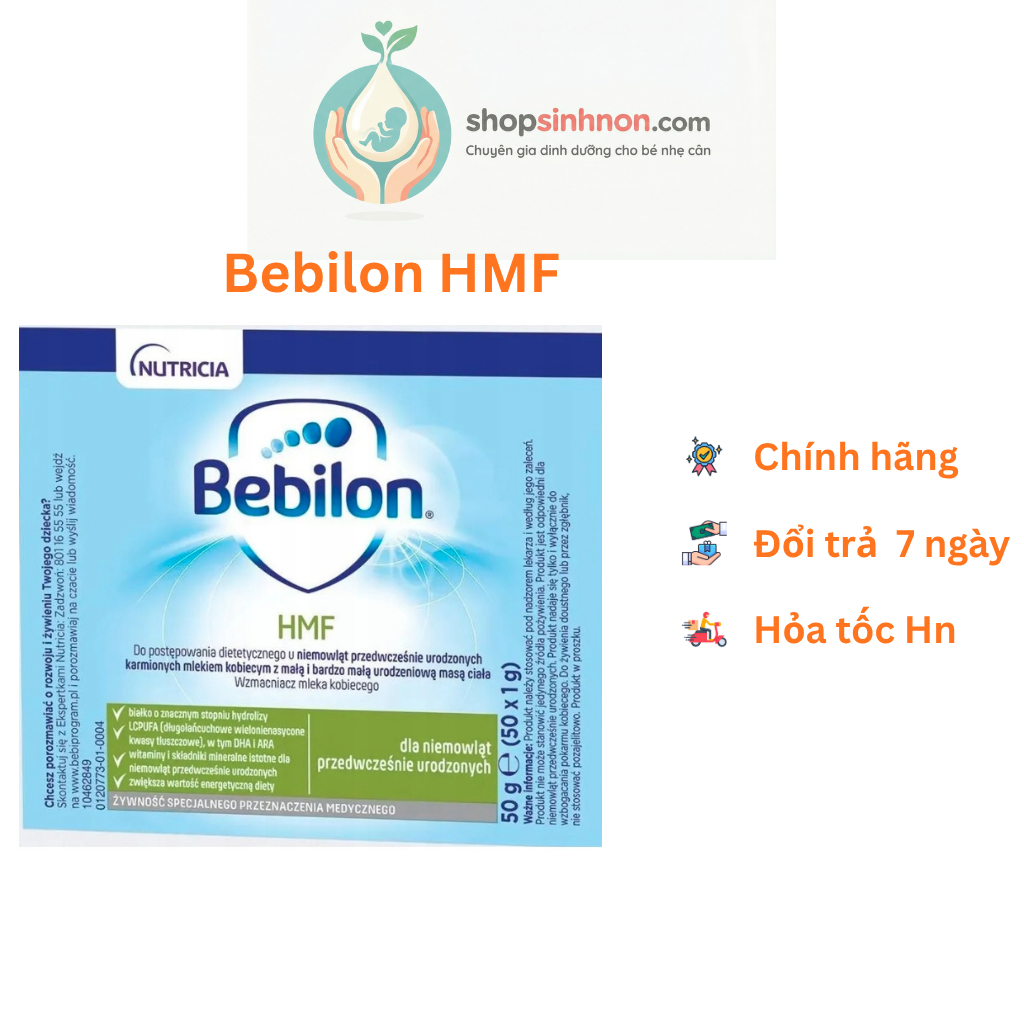 Combo giá sỉ Bebilon HMF sữa cho trẻ sinh non, thiếu tháng, nhẹ cân, suy dinh dưỡng