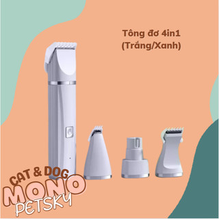 Tông Đơ Cắt Lông Chó Mèo Đa Năng 4 TRONG 1 - Máy Mài Móng, Cạo Lông Bàn Chân Cho Chó Mèo