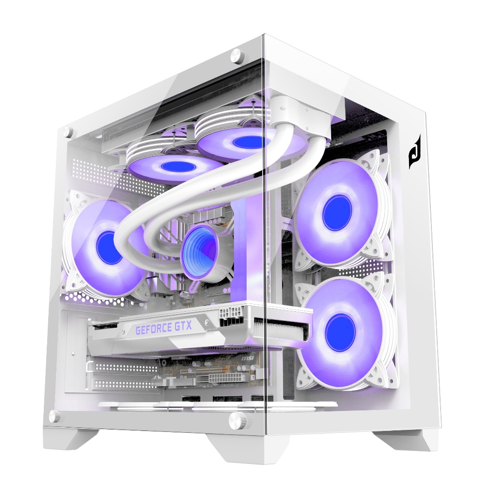 Case máy tính EDRA ECS1503 - White - full vat - chính hãng